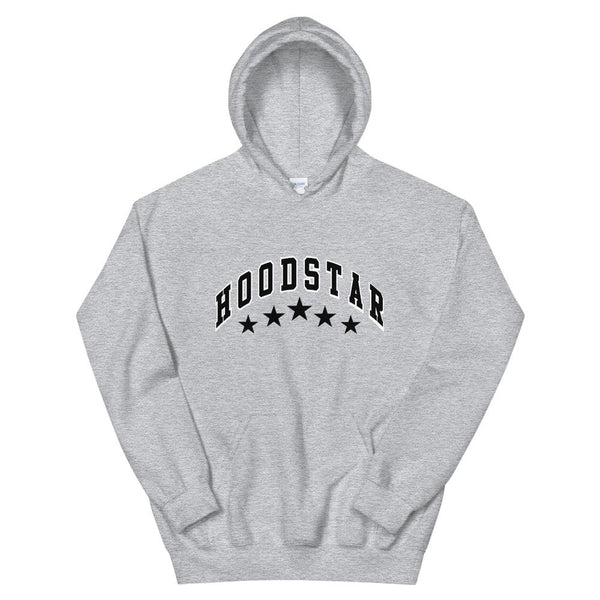 HOODSTAR 5tar Hoodie - Grey-HOODSTAR